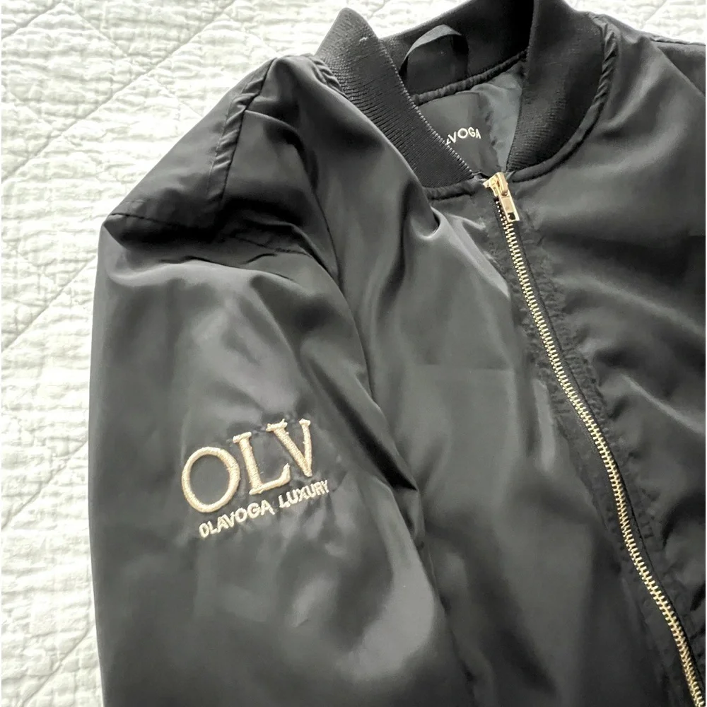 Stylish Bomber Jacket with Gold Finishes - Picture 8 of 12